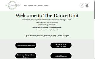 The Dance Unit website