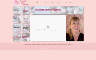 Tranquil Days Massage website