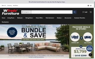 WTrade Furniture of Hugo website