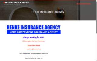 Henke Insurance Agency website
