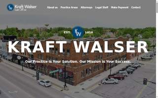 Kraft Walser Law Office website