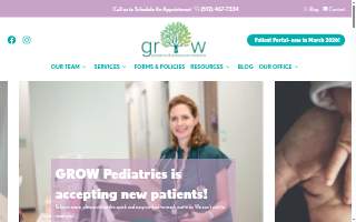 Grow Pediatrics of Inver Grove Heights website