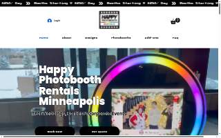 Happy Photobooth Rentals Minneapolis of North St. Paul website