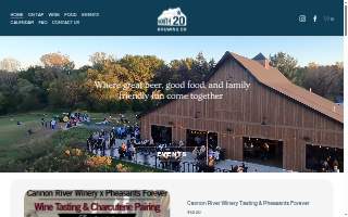 North 20 Brewing website