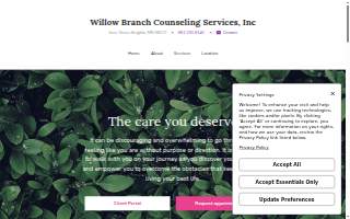 Willow Branch Counseling Services website