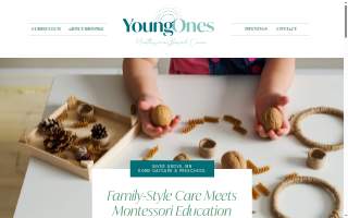 Young Ones Montessori-Based Care website
