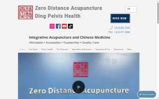 Zero Distance Acupuncture & Chiropractic website