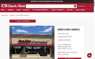 Chuck & Don's Pet Food & Supplies of Lakeville website