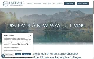 Lakeville Behavioral Health website