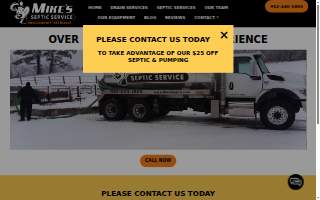 Mike's Septic & McKinley Sewer Services of Lakeville website