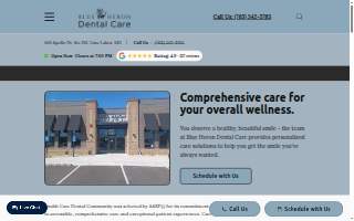 Blue Heron Dental Care website