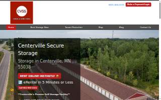 Centerville Secure Storage website