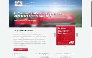 D&T Septic Services of Lino Lakes website