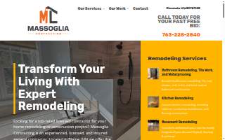 Massoglia Contracting website