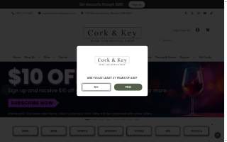Cork & Key website