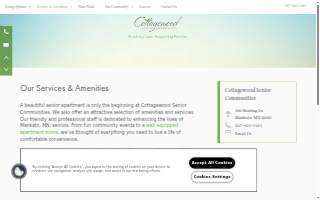 Cottagewood Senior Communities website