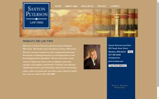 Saxton Peterson Law Firm website