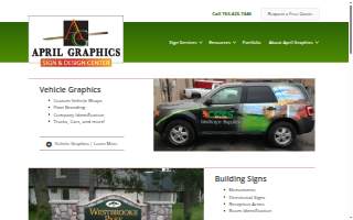 April Graphics website