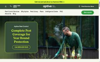Aptive Pest Control of Maple Grove website