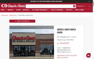Chuck & Don's Pet Food & Supplies of Maple Grove website