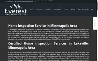 Everest Home Inspectors of Woodbury website