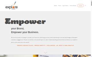 Explore Creative - Media Company, Video Production website