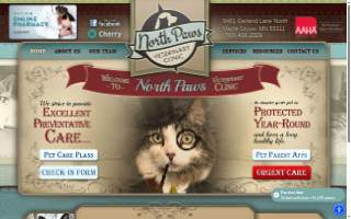 North Paws Veterinary Clinic- General Practice and Urgent Care website