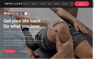 Orthology Physical Therapy Maple Grove website