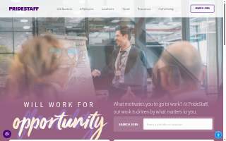 PrideStaff website