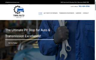 Tran Auto & Transmission Service, Inc of Maple Grove website
