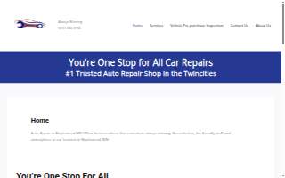Auto Repair Champs website