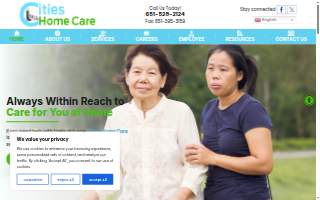 Cities Home Care (PCA and Homemaker) website