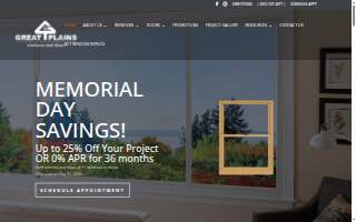 Great Plains Windows and Doors of Maplewood website
