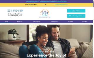 Hilltop Dental website
