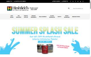 Hirshfield's Maplewood Contractor Service Center website