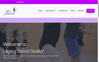 Legacy Dance Studio of Oakdale website