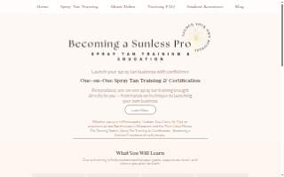 The Tanning Room website
