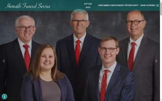 Horvath Funeral Service website