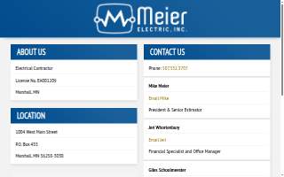 Meier Electric Inc website