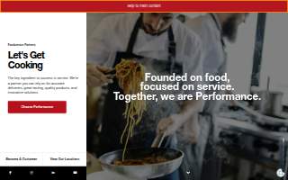 Performance Foodservice - Marshall website