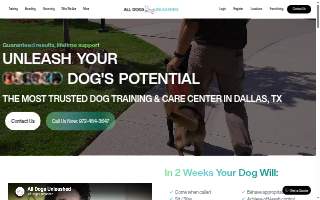 All Dogs Unleashed Dog Training Minneapolis of Hopkins website