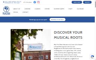 Blue Tree Music Education website