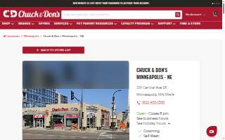 Chuck & Don's Pet Food & Supplies of Minneapolis website