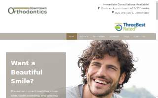 Downtown Orthodontics website