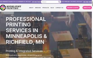 Highlight Printing of Minneapolis website