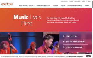 MacPhail Center for Music of Austin website