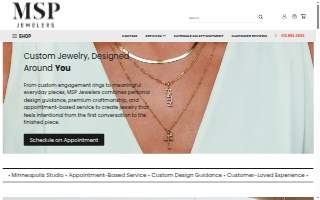 MSP Jewelers - Custom Jewelry Store - By Appointment Only website