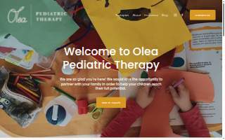 Olea Pediatric Therapy website