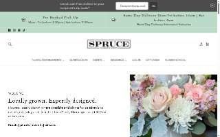 Spruce Flowers and Events website