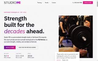 Studio ME Fitness website